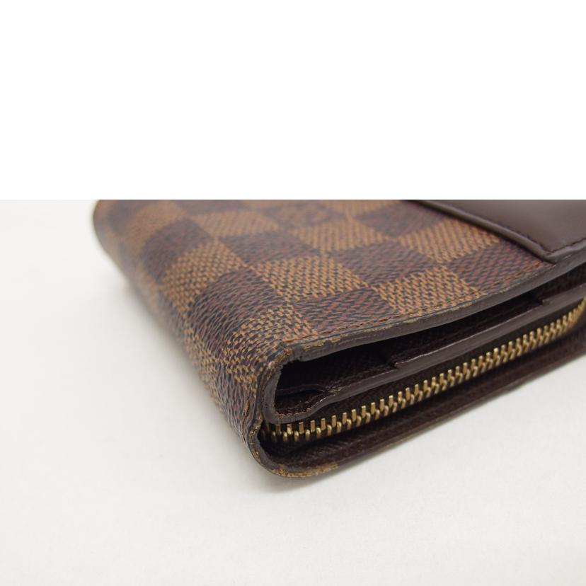 ＬＶ ルイヴィトン/コンパクトジップ／ダミエ／エベヌ/N61668//CA0091/Bランク/04