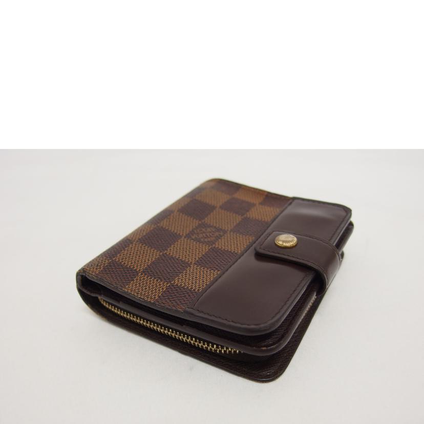ＬＶ ルイヴィトン/コンパクトジップ／ダミエ／エベヌ/N61668//CA0091/Bランク/04