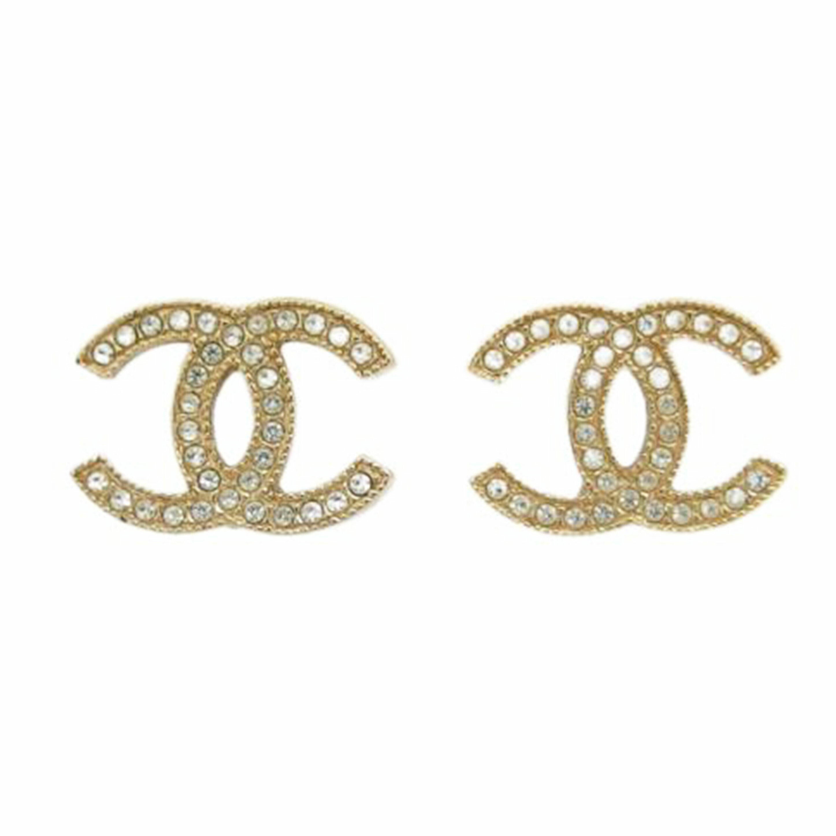 ＣＨＡＮＥＬ シャネル/ラインストーン／ココマークピアス／ゴールド//F15V/ABランク/04