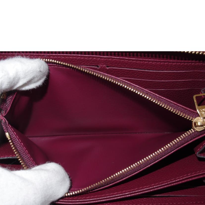 ＬＯＵＩＳ　ＶＵＩＴＴＯＮ ルイヴィトン　ワインレッド　長財布　レザー　ラウンドファスナー/ジッピー・ウォレット／アンプラント／オロール/M60549//SP4***/Aランク/69