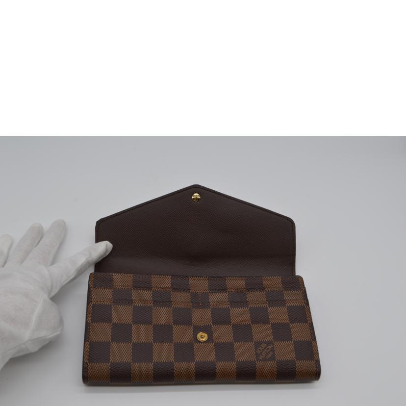 LOUIS VUITTON ルイ･ヴィトン/ポルトフォイユ･サラ新型/ダミエ/ブラウン/N63209/MI3***/ABランク/89【中古】