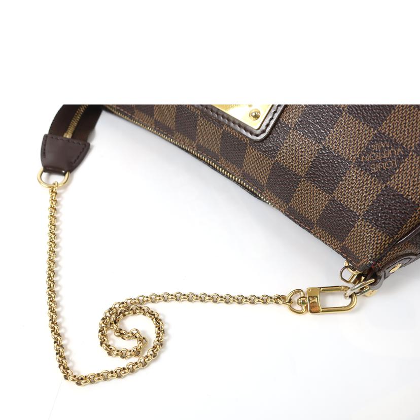 ＬＯＵＩＳ　ＶＵＩＴＴＯＮ ルイヴィトン ルイ・ヴィトン ビトン ダミエ・エベヌ 市松模様 ブラウン 茶 クラッチ チェーンショルダー ２ｗａｙバッグ ショルダーバッグ ハンドバッグ トートバッグ ブラウン メンズ レディース 定番 人気 ＬＶ 斜め掛け 肩がけ/エヴァ／ダミエ／エベヌ　２ＷＡＹバッグ　チェーンショルダー/N55213//DU1***/ABランク/65