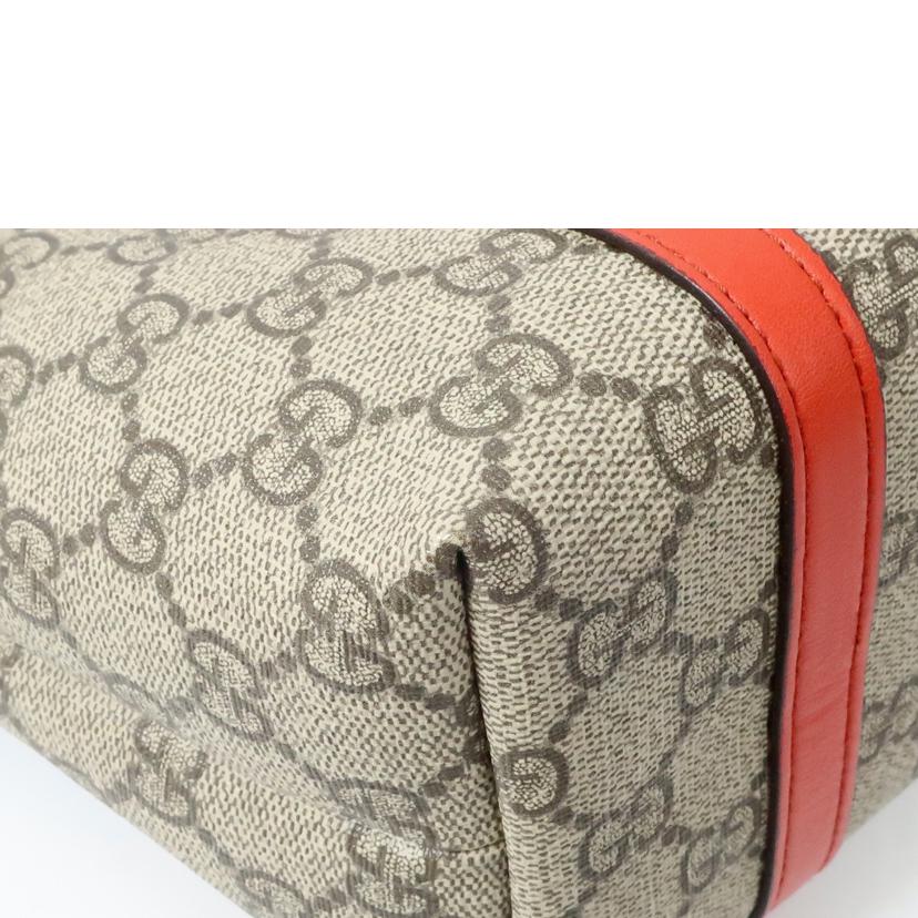 ＧＵＣＣＩ グッチ/ＧＧスプリームトートバッグ　ハンドバッグ　ミニトート　ベアー　オレンジレッド/297557//343***/Aランク/65