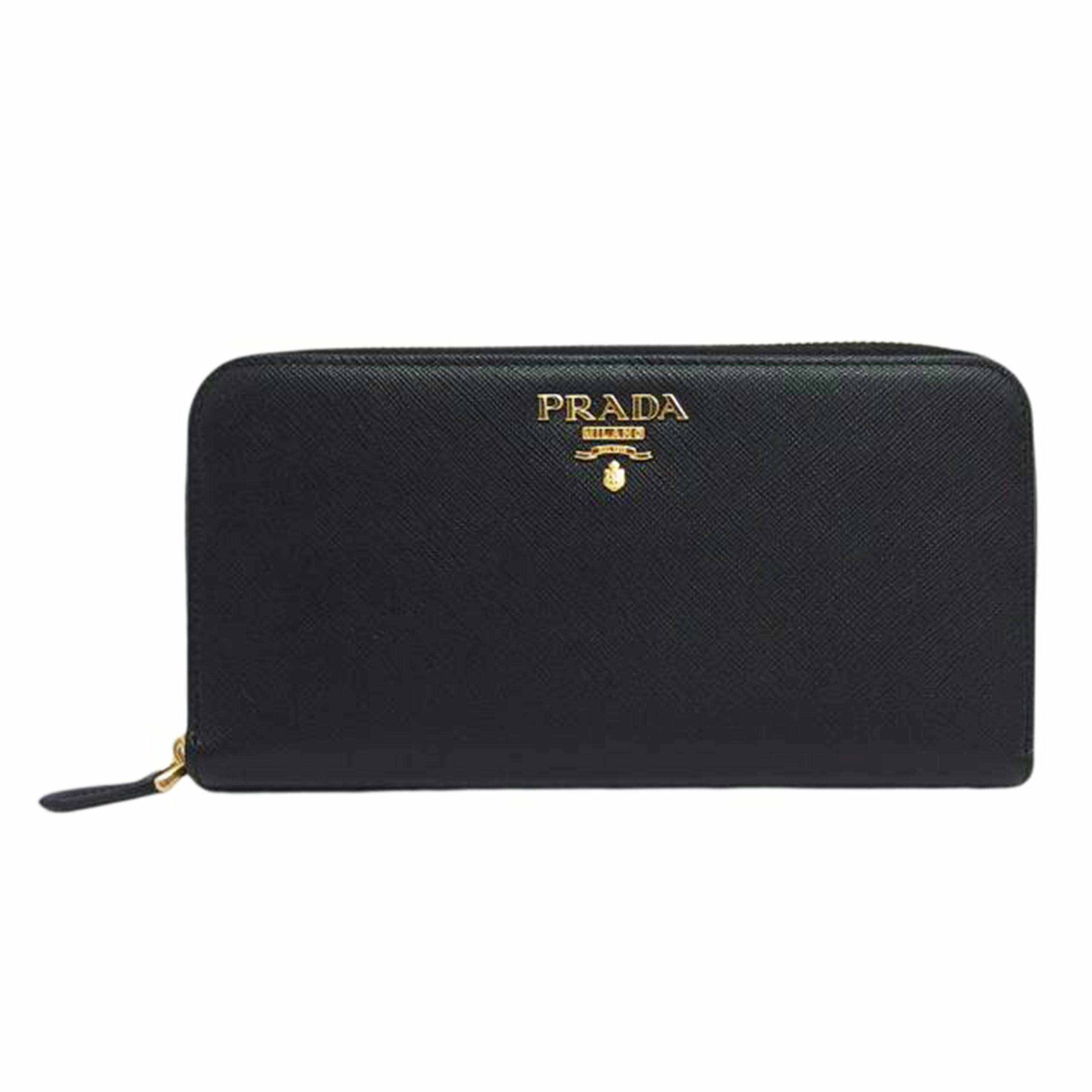 ＰＲＡＤＡ プラダ/サフィアーノ／ラウンドファスナー長財布／ブラック/1ML506//107A/SAランク/04