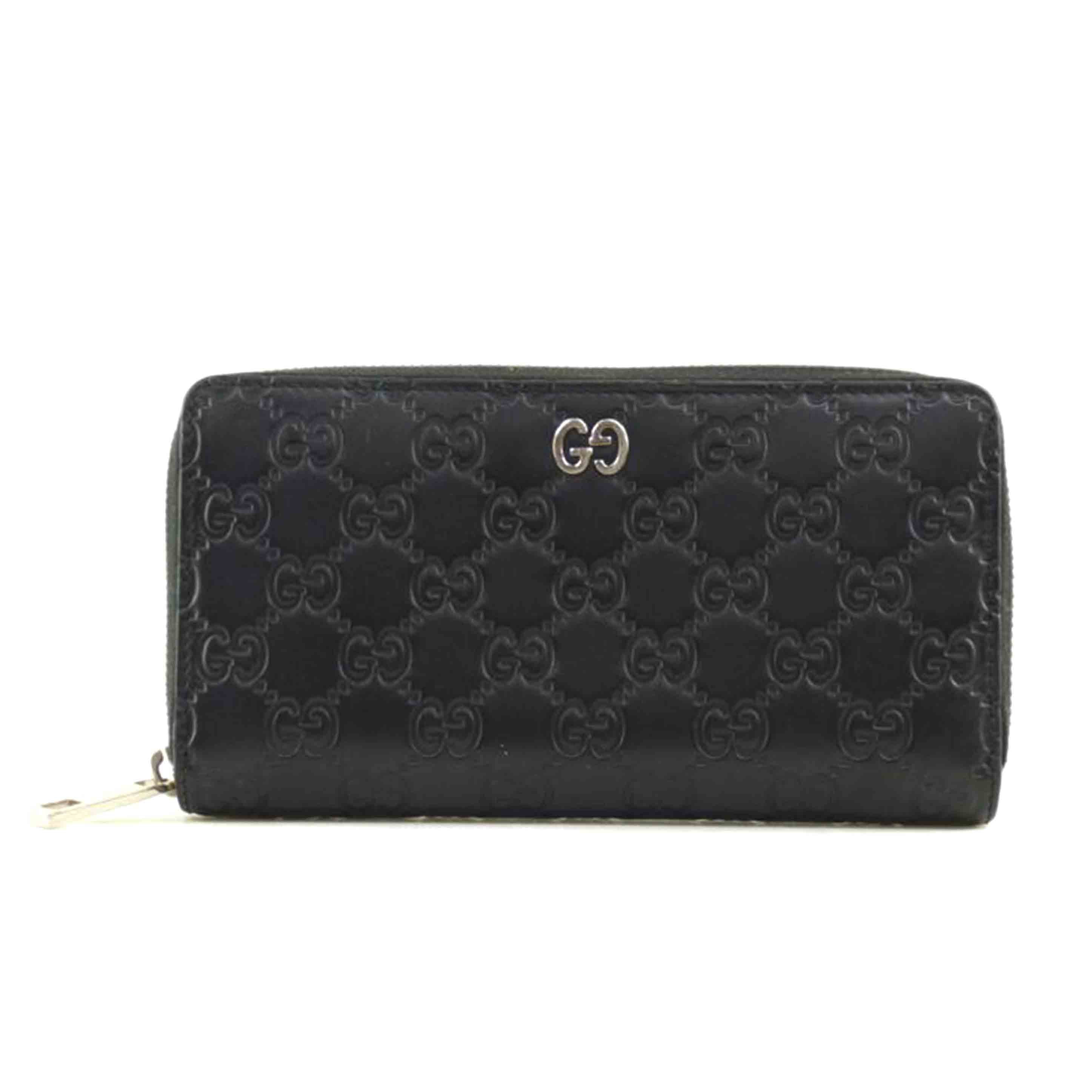 ＧＵＣＣＩ グッチ/シマレザーラウンドファスナー長財布/473928//525***/ABランク/64