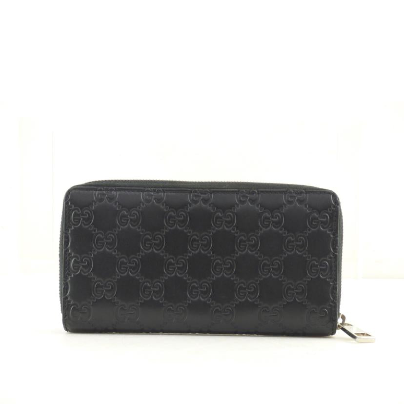 ＧＵＣＣＩ グッチ/シマレザーラウンドファスナー長財布/473928//525***/ABランク/64
