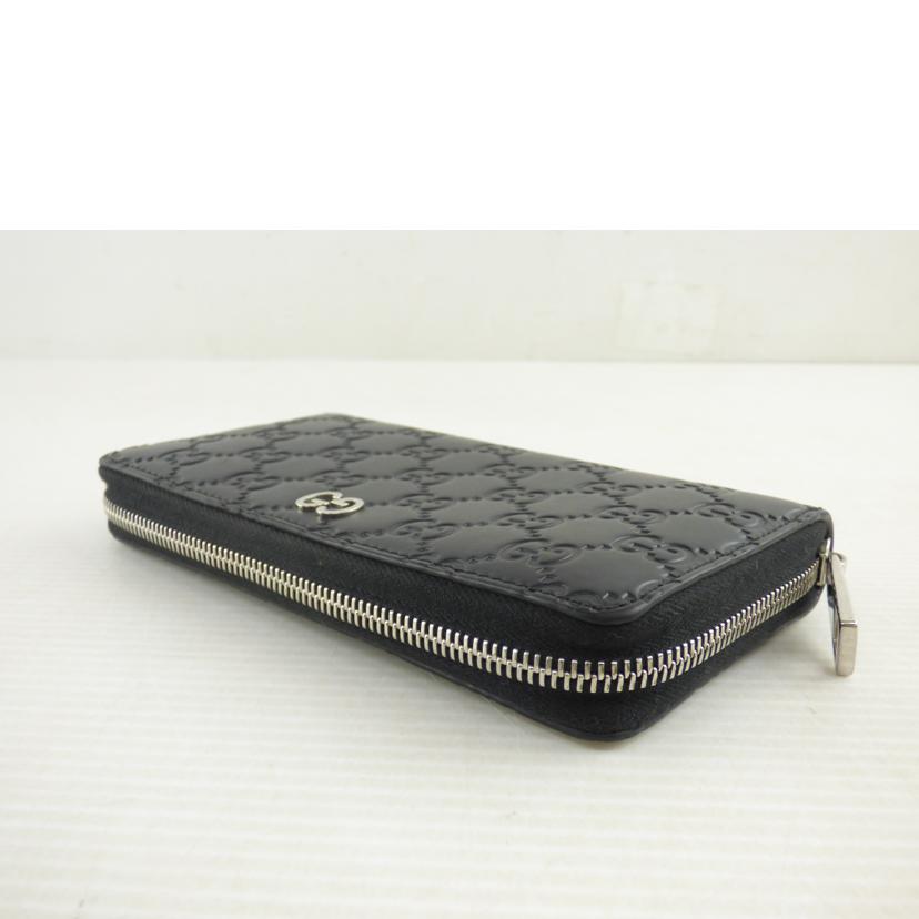 ＧＵＣＣＩ グッチ/シマレザーラウンドファスナー長財布/473928//525***/ABランク/64