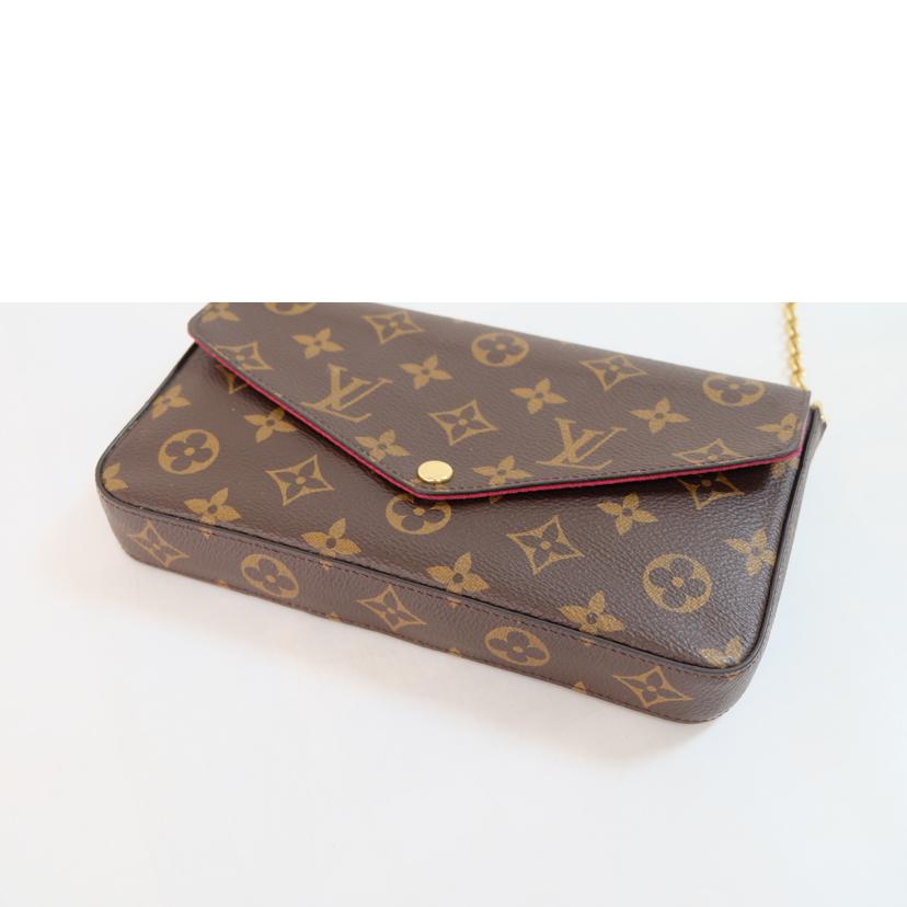 　　ＬＶ ルイヴィトン/ポシェット・フェリーチェ　／モノグラ・フーシャ/M61276//MZ2***/Aランク/71