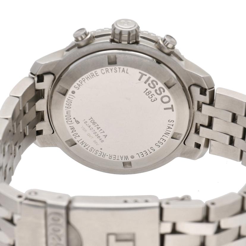 ティソ TISSOT T067417 A クロノグラフ メンズ クォーツ ステンレスベルト サファイア風防