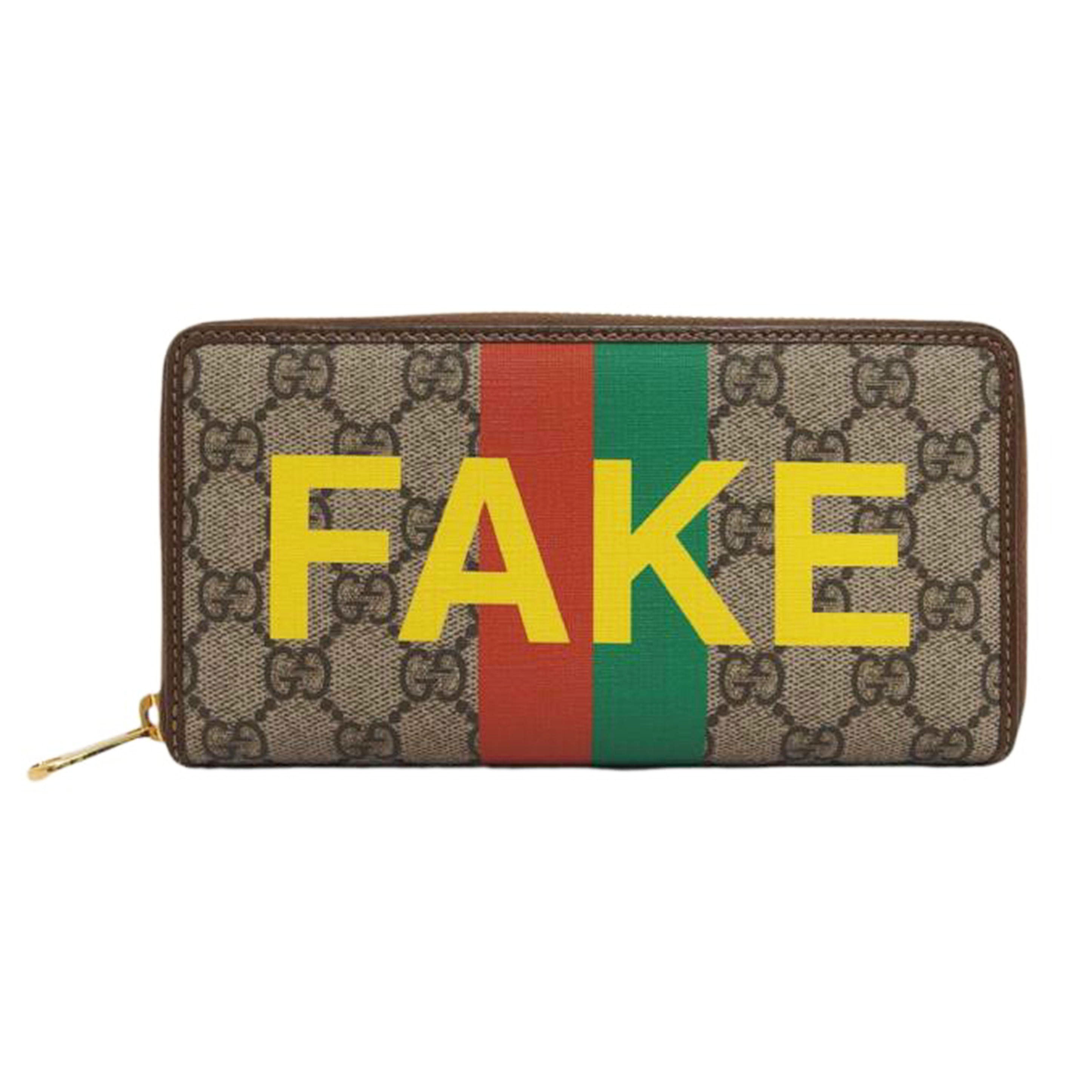 ＧＵＣＣＩ グッチ/ＦＡＫＥ／ＮＯＴ　ＧＧスプリーム／ラウンドファスナー長財布/636169//203887/ABランク/04