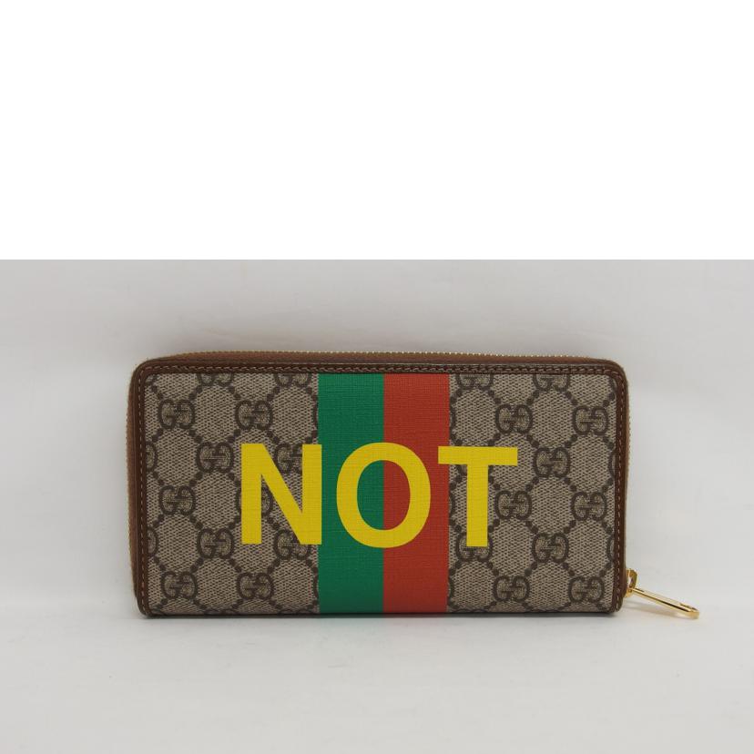 ＧＵＣＣＩ グッチ/ＦＡＫＥ／ＮＯＴ　ＧＧスプリーム／ラウンドファスナー長財布/636169//203887/ABランク/04