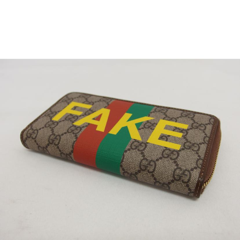 ＧＵＣＣＩ グッチ/ＦＡＫＥ／ＮＯＴ　ＧＧスプリーム／ラウンドファスナー長財布/636169//203887/ABランク/04