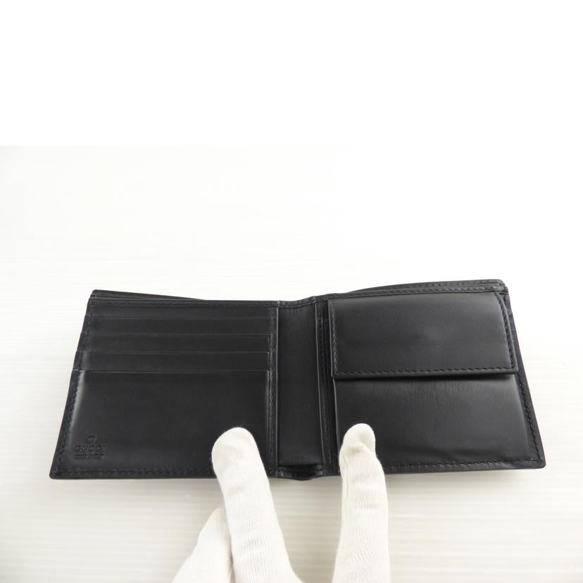 ＧＵＣＣＩ グッチ/シマレザー２つ折り財布/365467//277*/ABランク/64