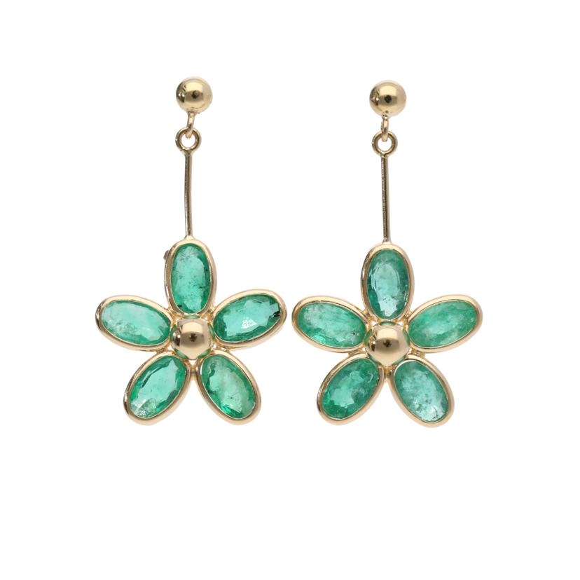 /　Ｋ１８エメラルドピアス//Aランク/75