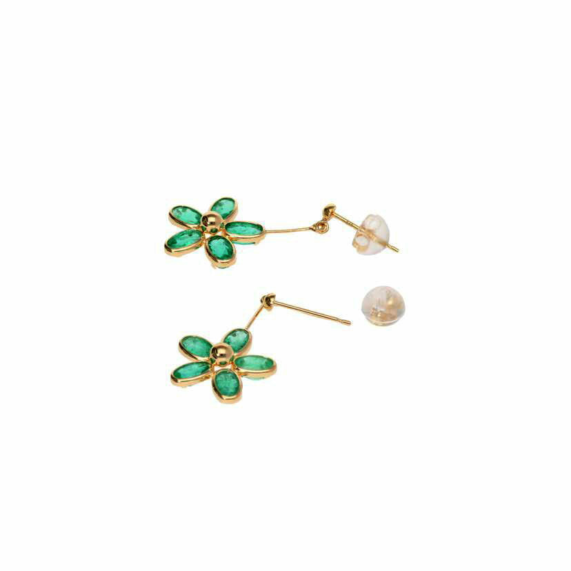 /　Ｋ１８エメラルドピアス//Aランク/75