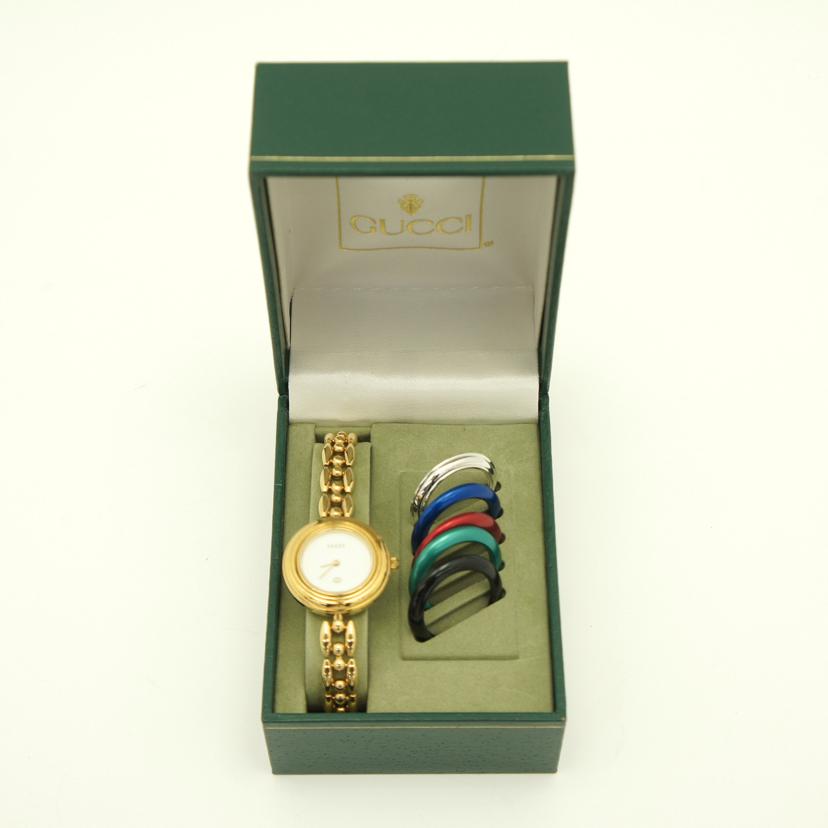 ＧＵＣＣＩ グッチ　GUCCI　チェンジベゼルウオッチ　レディース　クオーツ/チェンジベゼルウォッチ／レディース／クォーツ/11/12//027****/ABランク/37