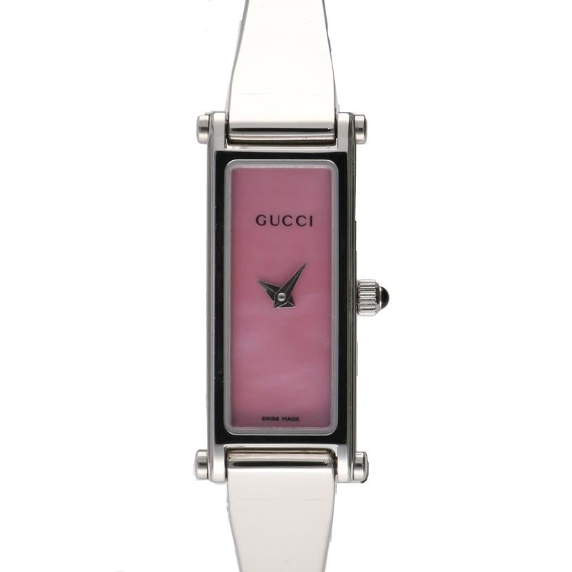ＧＵＣＣＩ グッチ/バングルウォッチ・ピンクシェル×シルバー／クオーツ/1500L//127****/ABランク/75