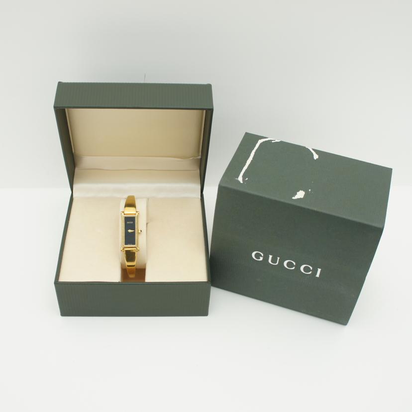 ＧＵＣＣＩ グッチ/バングルウォッチ・ブラック×ゴールド／クオーツ/1500L//036****/ABランク/75