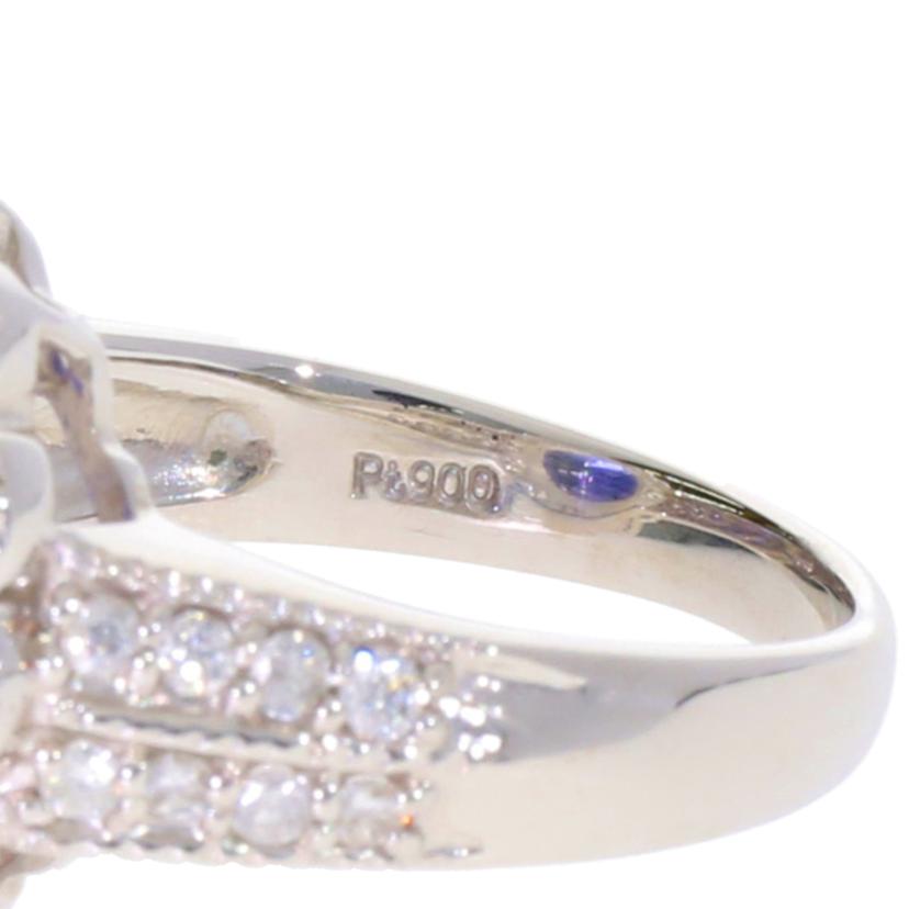 /◎　Ｐｔ９００タンザナイトダイヤリング　４．０１／Ｄ１．２４ｃｔ//Aランク/75