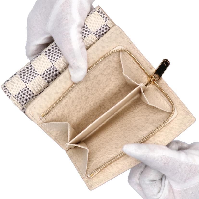 ＬＯＵＩＳ　ＶＵＩＴＴＯＮ ﾙｲ･ｳﾞｨﾄﾝ/ポルトフォイユジョイ／ダミエ／アズール/N60030//TN1***/Aランク/75