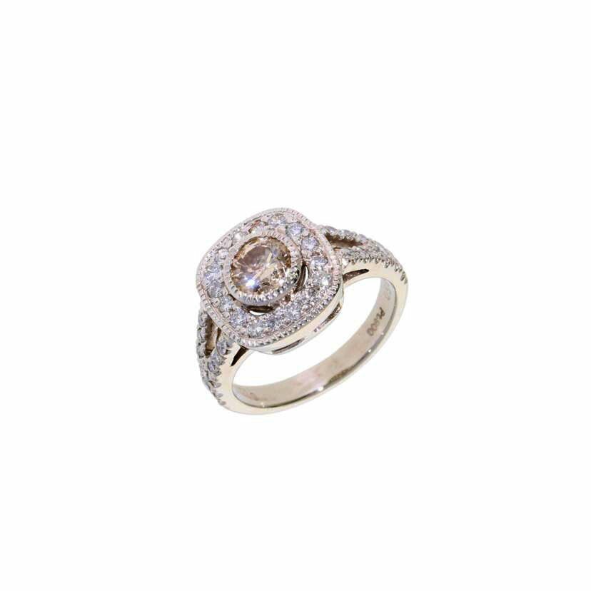 /　Ｐｔ９００ダイヤリング０．４１９／０．５０ｃｔ//Aランク/75