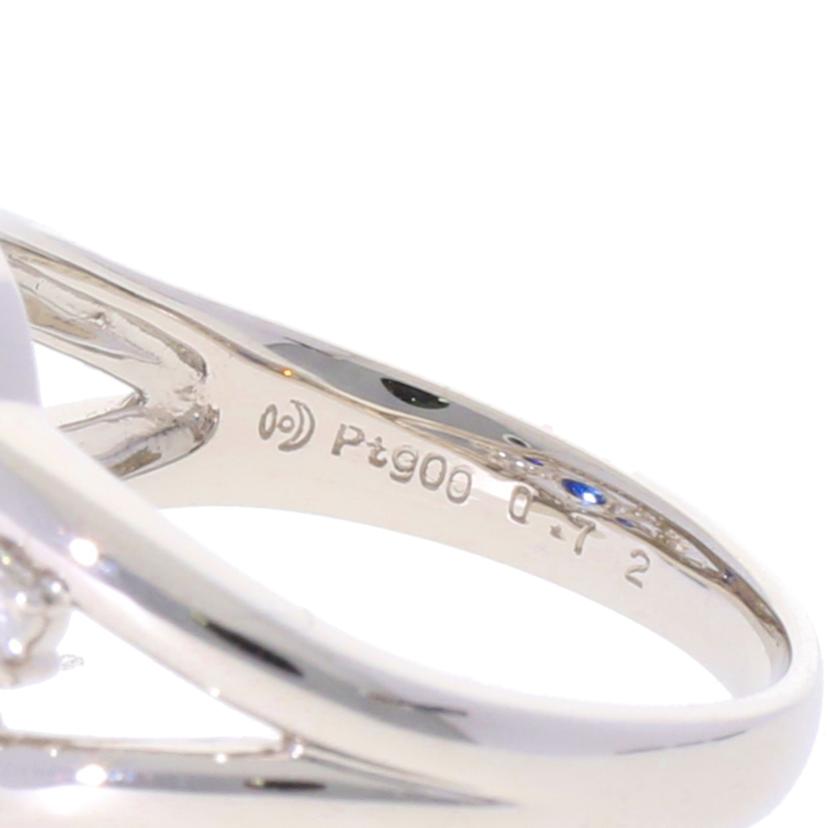 /　Ｐｔ９００サファイアダイヤリング０．７２／Ｄ０．２４ｃｔ//Aランク/75