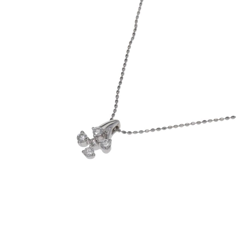 /　Ｋ１８ＷＧダイヤネックレス０．２１ｃｔ//Aランク/75