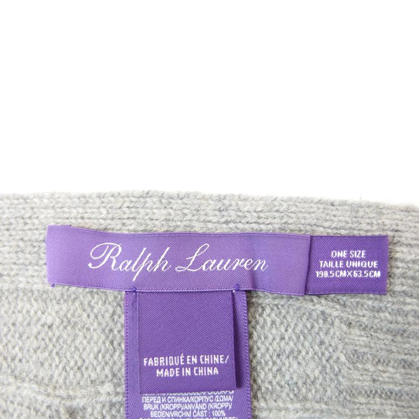 Ralph Lauren/Ralph Lauren カシミア100% ケーブル編ミマフラー クリーム//ABランク/83