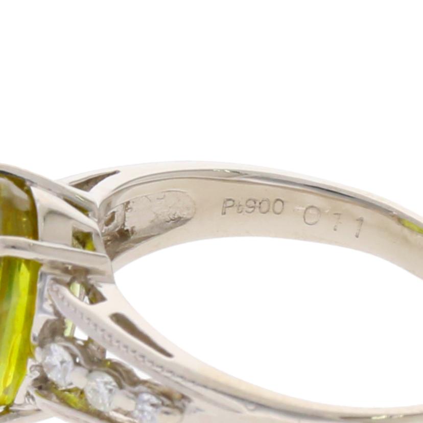 /◎　Ｐｔ９００スフェーンダイヤリング３．２８／Ｄ０．１１ｃｔ//ABランク/75