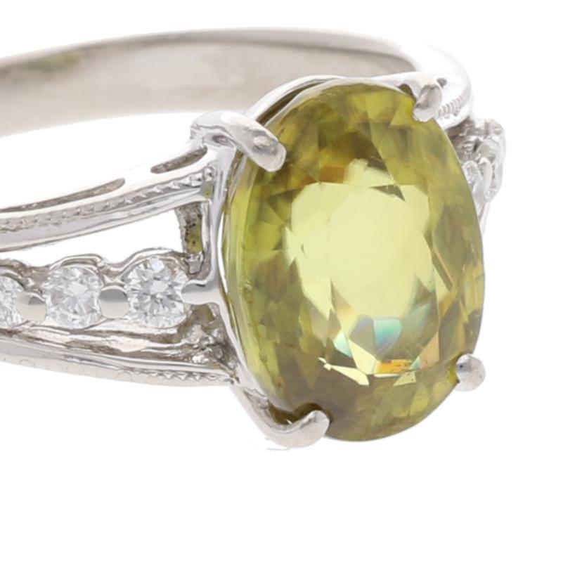 /◎　Ｐｔ９００スフェーンダイヤリング３．２８／Ｄ０．１１ｃｔ//ABランク/75