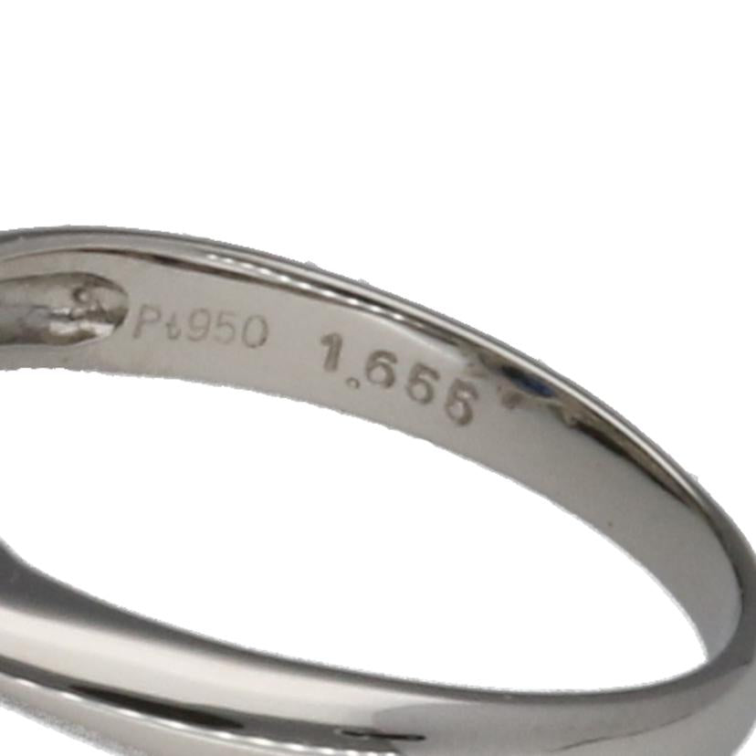 /◎Ｐｔ９５０サファイアダイヤリング１．６５５／Ｄ１．０８ｃｔ//Aランク/75