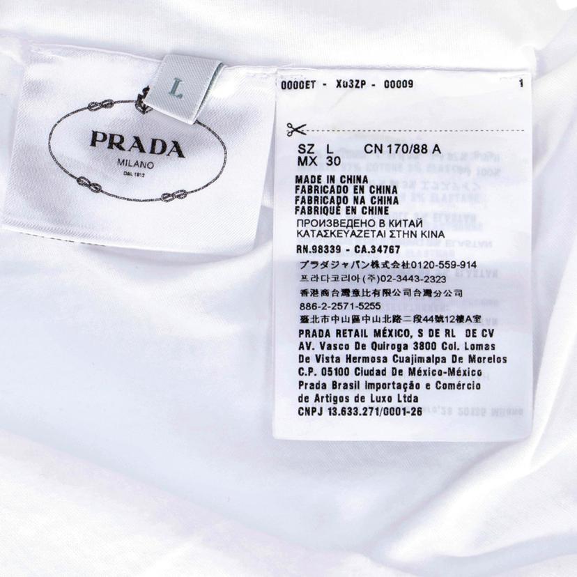 ＰＲＡＤＡ プラダ　Tシャツ　フリル　半袖　レディース　ホワイト/フリルＴシャツ／ホワイト/98339//34767/Aランク/75