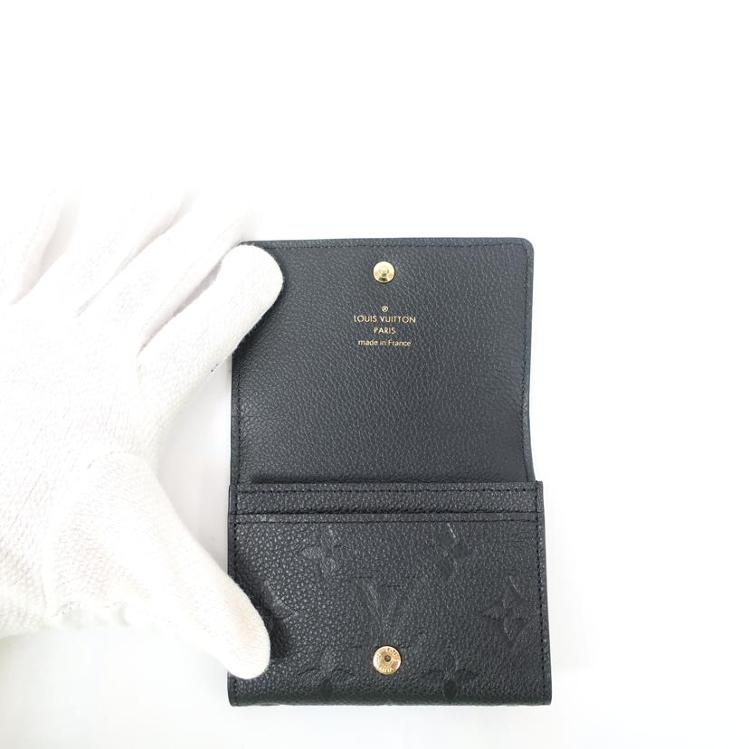 ＬＯＵＩＳ　ＶＵＩＴＴＯＮ ルイ・ヴィトン/アンヴェロップ　カルトドゥヴィジット／アンプラント　カードケース　小銭入れ　ブラック/M58456//NFC/Aランク/65