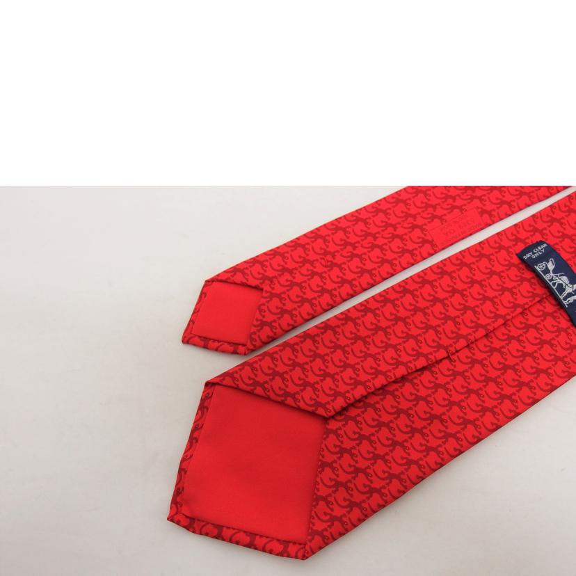 ＨＥＲＭＥＳ エルメス/シルクネクタイ／トカゲ総柄／レッド//ABランク/04