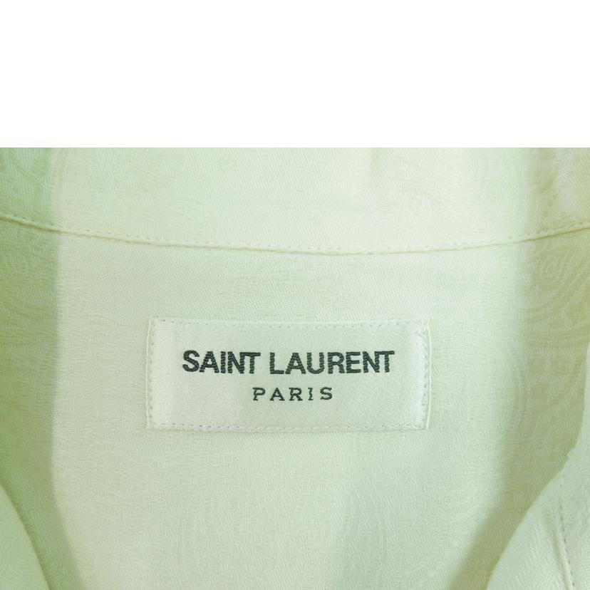 SAINT LAURENT サンローラン/SAINT LAURENT レースアップバンダナシャツ コットン100% ペイズリー 生成リ系 サイズ36/559847//Aランク/83