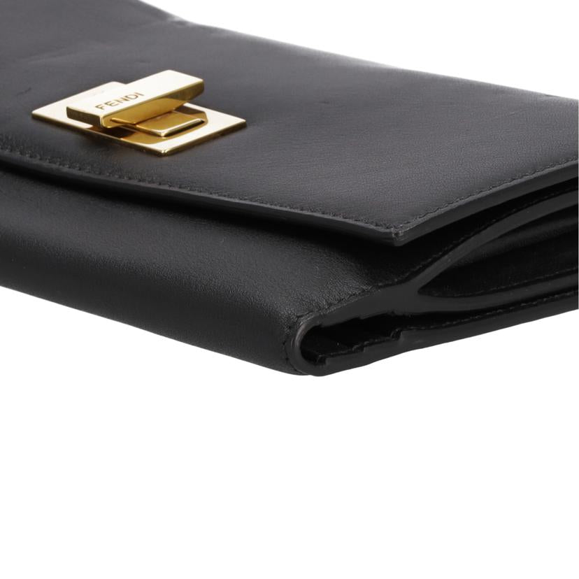 FENDI フェンディ FENDI 二つ折り長財布 ブラック レディース