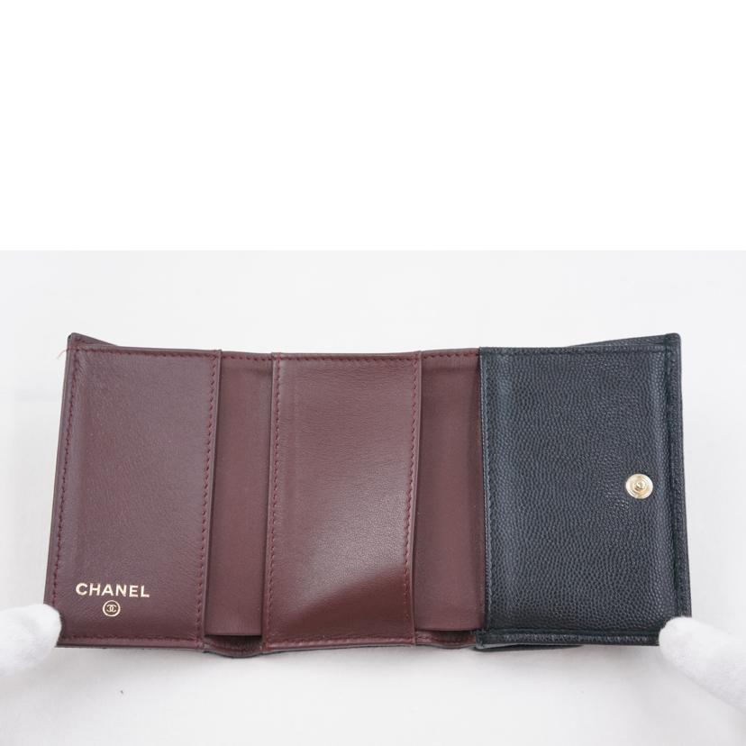 ＣＨＡＮＥＬ シャネル/マトラッセキャビアスキンウォレット//26773655/Aランク/67