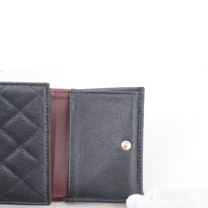 ＣＨＡＮＥＬ シャネル/マトラッセキャビアスキンウォレット//26773655/Aランク/67