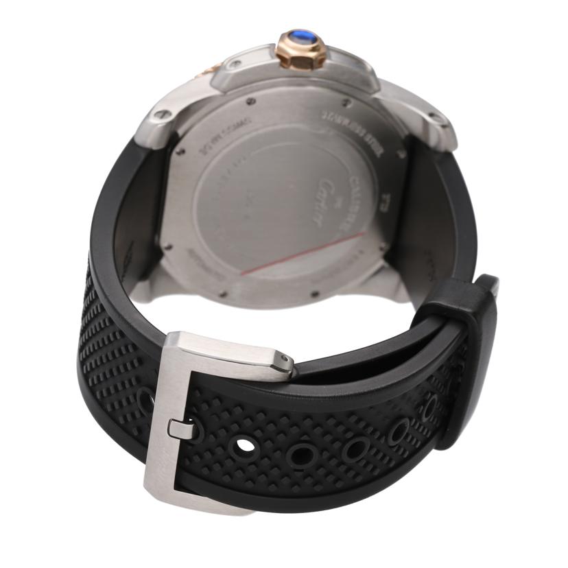 Ｃａｒｔｉｅｒ カルティエ/カリブルドゥカルティエダイバー／ローズゴールド／ラバーベルト/3729//119735VX/ABランク/75