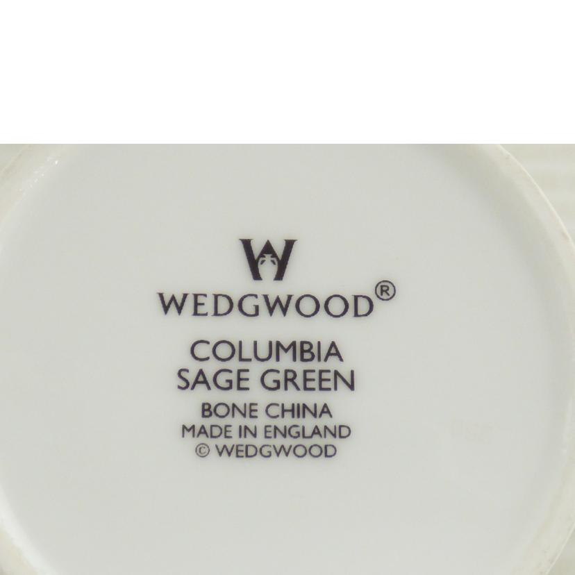 ＷＥＤＧＷＯＯＤ ウェッジウッド/ＣＯＬＵＭＢＩＡ　ＳＡＧＥ　ＧＲＥＥＮカップ＆ソーサー//Bランク/64