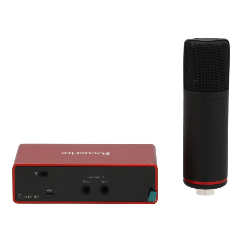 Ｆｏｃｕｓｒｉｔｅ フォーカスライト/オーディオインターフェースセット/Scarlett Solo Studio Pack 3rd Gen//P7J1ZZY9502BF7/Bランク/77