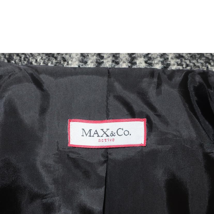 ＭＡＸ＆Ｃｏ マックスアンドコー/チェックウールコート／ＵＳサイズ１０　ＬＬサイズ・１３号相当／ブラック×ホワイト//ABランク/65