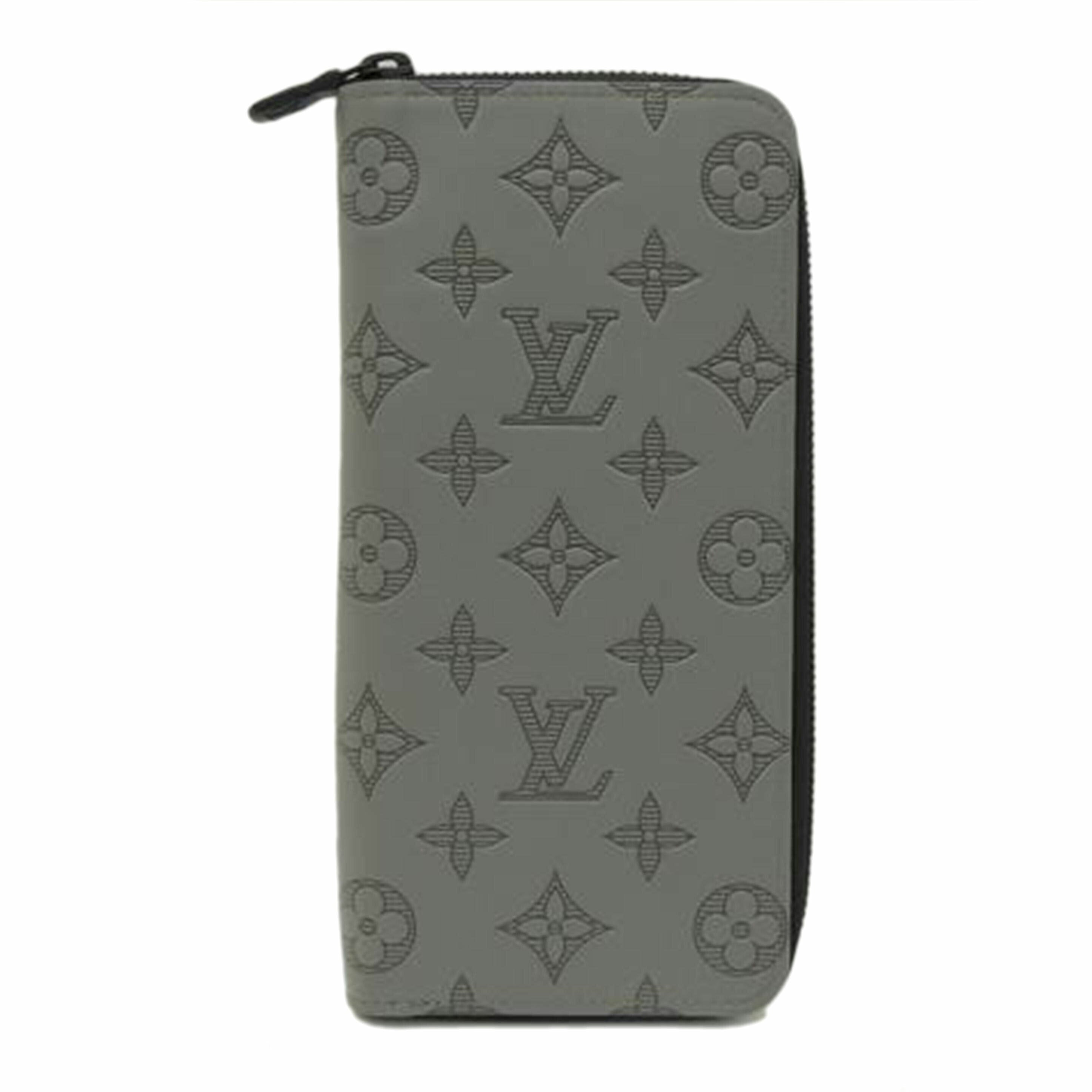 ＬＶ ルイ・ヴィトン　長財布　メンズ　レザー　グレー/ジッピーウォレットヴェルティカル／モノグラムシャドウ/M81384//RFID/SAランク/69