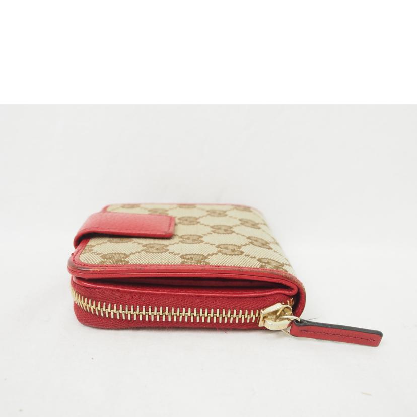 ＧＵＣＣＩ ｸﾞｯﾁ/ＧＧキャンバス／ラウンドファスナー２つ折り財布/346056//534563/Bランク/78