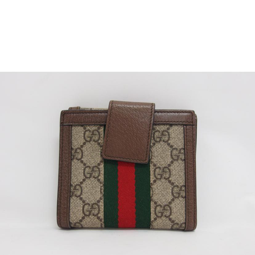 ＧＵＣＣＩ グッチ/オフィディア／ＧＧスプリーム／Ｗホック財布/523173//2149/Aランク/04