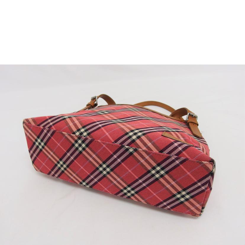 ＢＵＲＢＥＲＲＹ バーバリー/ＢＬＵＥ　ＬＡＢＥＬチェック柄ハンドバッグ／ピンク//Bランク/04