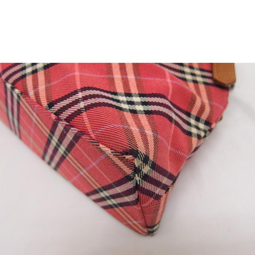 ＢＵＲＢＥＲＲＹ バーバリー/ＢＬＵＥ　ＬＡＢＥＬチェック柄ハンドバッグ／ピンク//Bランク/04