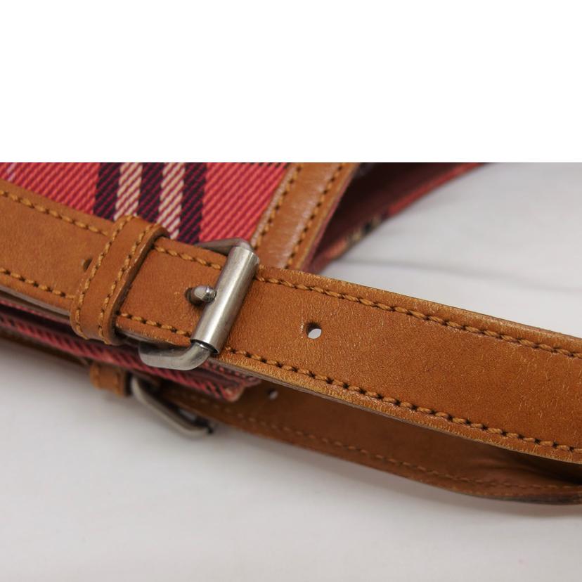 ＢＵＲＢＥＲＲＹ バーバリー/ＢＬＵＥ　ＬＡＢＥＬチェック柄ハンドバッグ／ピンク//Bランク/04