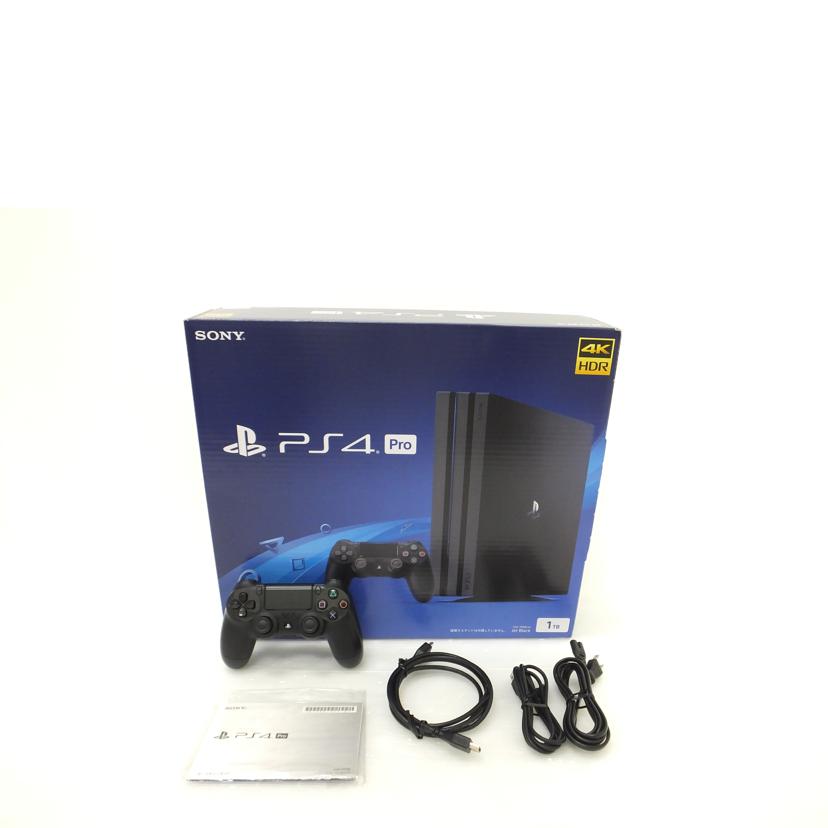 SONY ソニー/PS4本体Pro1TBジェットブラック/CUH-7200B/5655440/ゲーム機/Bランク/88【中古】