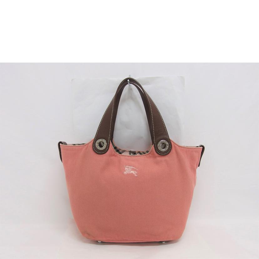 ＢＵＲＢＥＲＲＹ バーバリー/ＢＬＵＥ　ＬＡＢＥＬチェック柄／リバーシブルハンドバッグ／ピンク//Bランク/04